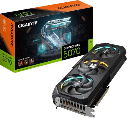 GIGABYTE GeForce RTX 5070 Gaming OC 12G 顯示卡,12GB 192 位元 GDDR7,PCIe 5.0,WINDFORCE 冷卻系統,GV-N5070GAMING OC-12GD 顯示卡